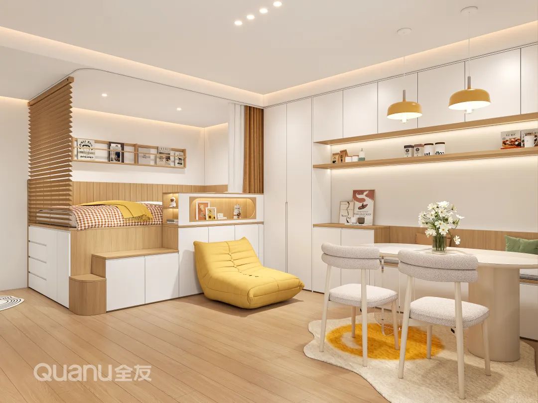 Thiết kế chung cư gỗ 76m2 tối giản mà đẹp mê