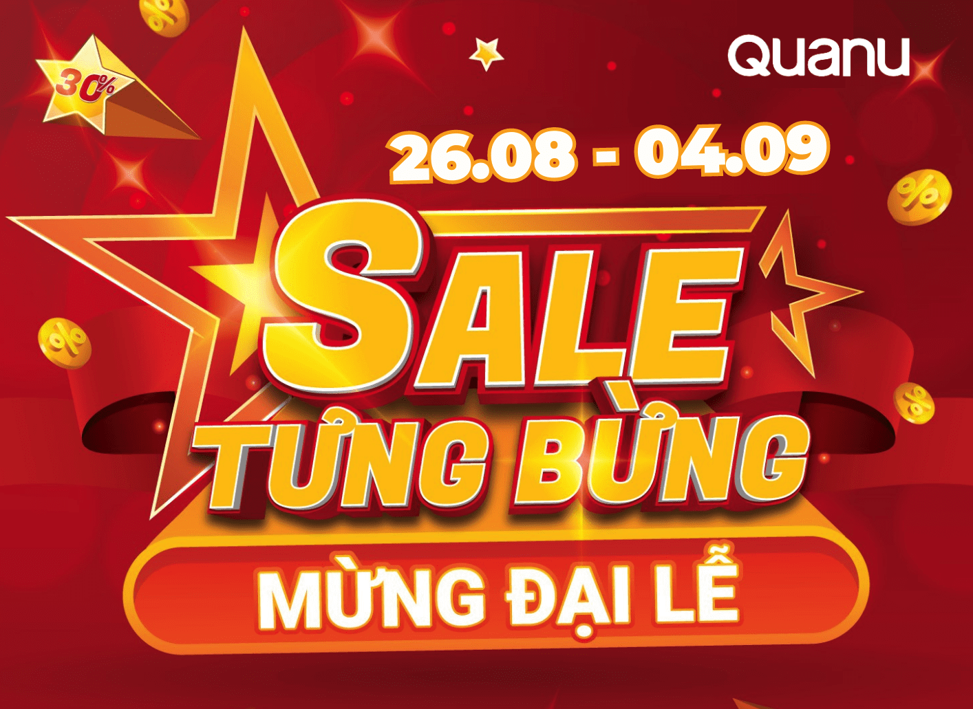 SALE TƯNG BỪNG, MỪNG QUỐC KHÁNH